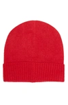 Vince Camuto Cashmere Knit Beanie In Red