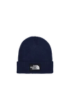 The North Face Logo Box Cuffed Beanie In Tnf Navy