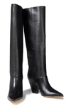 TORY BURCH LILA LEATHER KNEE BOOTS,3074457345634726653