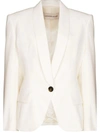 Alexandre Vauthier White Padded-shoulder Single-breasted Blazer In White