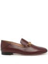 BALLY DARCIE LEATHER LOAFERS