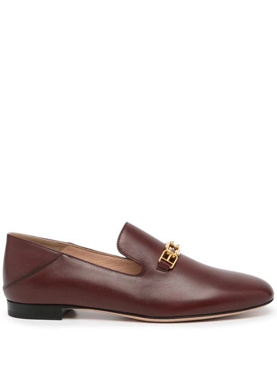 Bally Darcie Leather Loafers In Rot