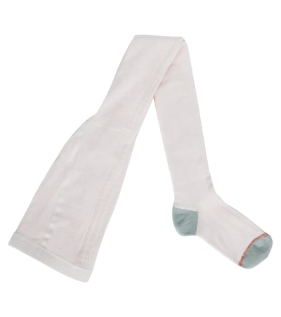 Louise Misha Kids' Chukata Cotton-blend Tights In White