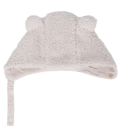 Louise Misha Kids' Baby Doudou Faux Shearling Hat In White