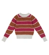 Paade Mode Striped Wool-blend Knit Sweater In Multicoloured