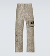 STONE ISLAND RAIN CAMO REFLECTIVE CARGO PANTS,P00593931