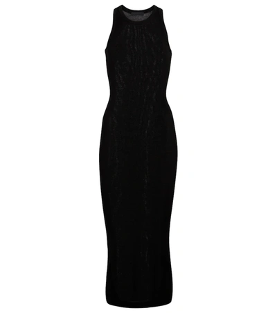 Wardrobe.nyc Release 06 Ribbed Cotton-jersey Dress In Black