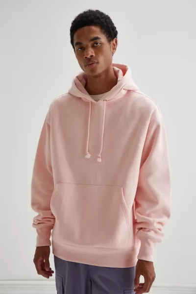 Oversized Hoodie Champion Pink Sweatshirt Men Oversized Loopback