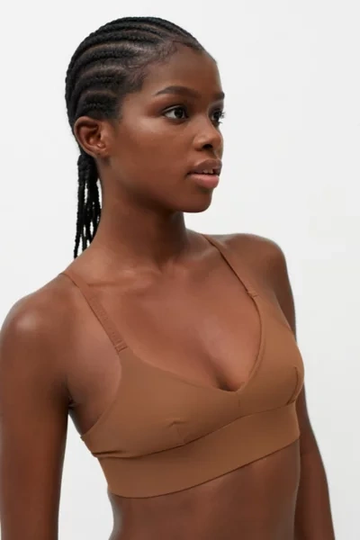 Nubian Skin Naked Stretch-jersey Soft-cup Bra In Cinnamon