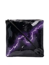 Guidi Thunder-print Shoulder Bag In 黑色