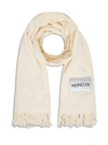 MONCLER MONCLER LOGO PATCHED SCARF