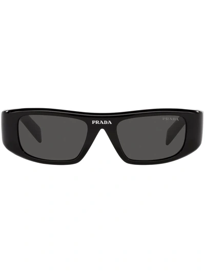 Prada Rectangle-frame Sunglasses In Grau