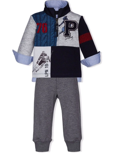 Lapin House Kids' Open Cuff Ski Tracksuit In Grey