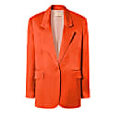 Aggi By Halewski Bellamy Satin Nasturtium Blazer