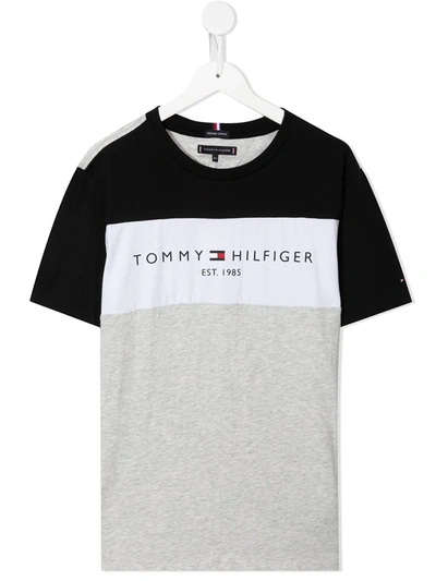 Tommy Hilfiger Junior Teen Logo-print Cotton T-shirt In Multicolour