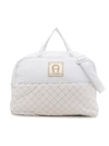 AIGNER LOGO-EMBROIDERED CHANGING BAG