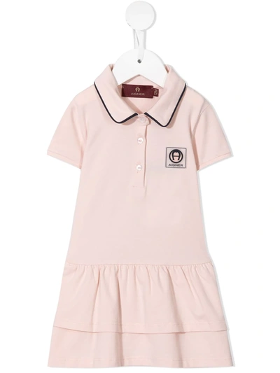 Aigner Babies' Polo Shirt Dress In Pink