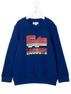 LACOSTE LOGO-PRINT COTTON SWEATSHIRT