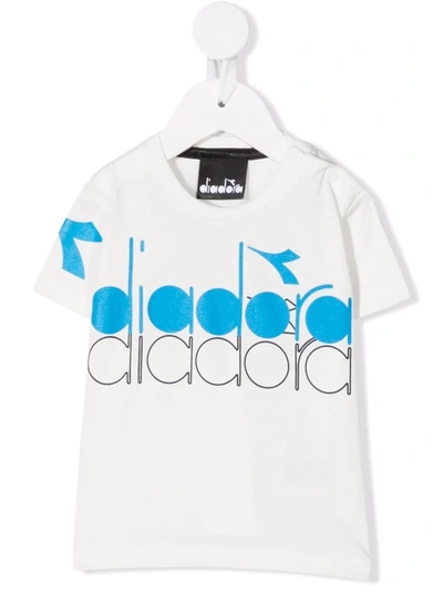 Diadora Junior Babies' Logo-print T-shirt In White