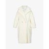 Max Mara Teddy Bear Icon Wool And Alpaca Blend Coat In White