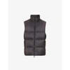 FENDI FENDI MEN'S GRIGIO+NERO BRAND-PATTERN REVERSIBLE SHELL-DOWN GILET