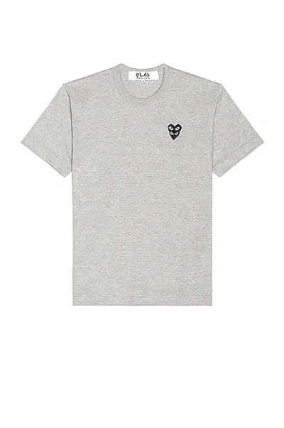 Comme Des Garçons Play T-shirt In Grey