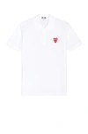 Comme Des Garçons Play Polo Shirt Comme Des Garcons Play Men Color White In White