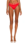 Versace Greca Border Bikini Briefs In Red