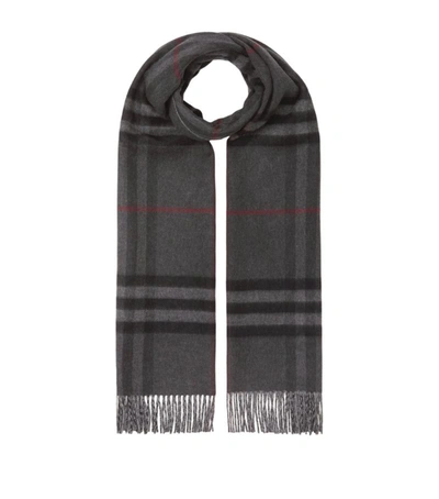 BURBERRY REVERSIBLE CHECK CASHMERE SCARF,17051163