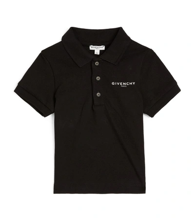 Givenchy Babies' Kids Rainbow Logo Polo Shirt (6-36 Months) In Black