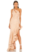 Lovers & Friends Heidi Gown In 裸色