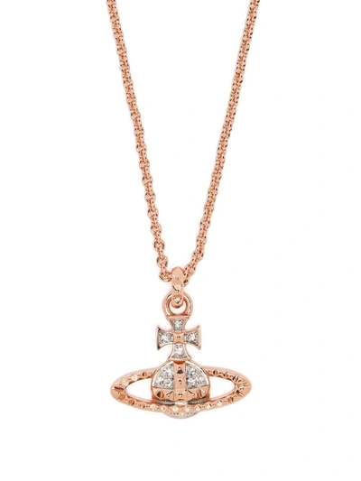 Vivienne Westwood Orb Crystal-embellished Necklace In Gold