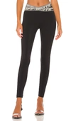 Off-white Logo Band Athletic Leggings In Black