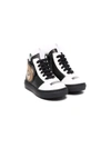 MOSCHINO TEDDY BEAR HIGH-TOP SNEAKERS