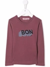 Bonpoint Logo-print Cotton T-shirt In 粉色