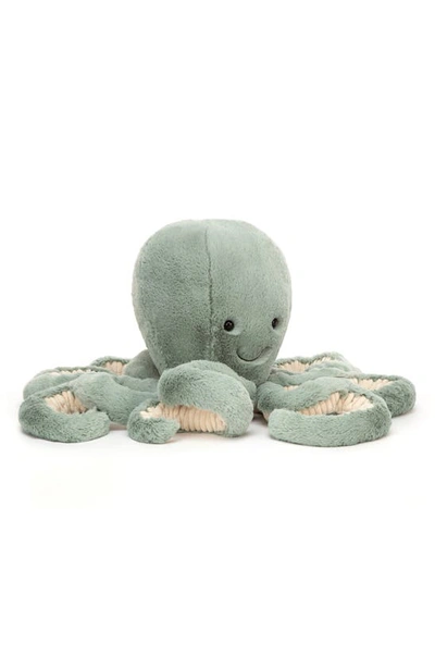 Jellycat Babies' Medium Odyssey Octopus Stuffed Animal In Green