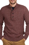 Barbour Men's Sid Regular-fit Marled Half-zip Sweater In Crimson Marl