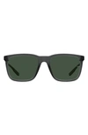 Under Armour Uareliance 56mm Polarized Square Sunglasses In Mountain Green/ Green