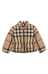 BURBERRY MOLLIE CHECK DOWN JACKET,8040938