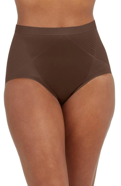 Spanxr Spanx® Thinstincts® 2.0 High Waist Briefs In Chestnut Brown