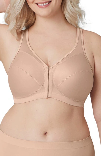 Glamorise Magiclift® Front Closure Posture Back Bra In Cafe