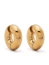 Uncommon Matters Strato Hoop Earrings In Gold