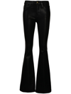 FRAME LE HIGH FLARE COATED JEANS