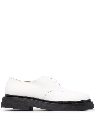 New Standard Round Toe Lace-up Shoes In Weiss