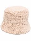 Ruslan Baginskiy Monogram Embellished Lampshade Bucket Hat In Neutrals