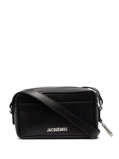 Jacquemus Le Baneto Leather Crossbody Bag In Black