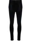 Alchemy X Lia Aram Hem-split Velvet Trousers In Black