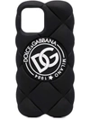 DOLCE & GABBANA DG-LOGO QUILTED IPHONE 12 PRO MAX COVER