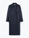 A LINE EVENING-BLUE BELTED TRENCH COAT