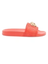 Versace Palazzo Pool Slides In Azalea  Gold